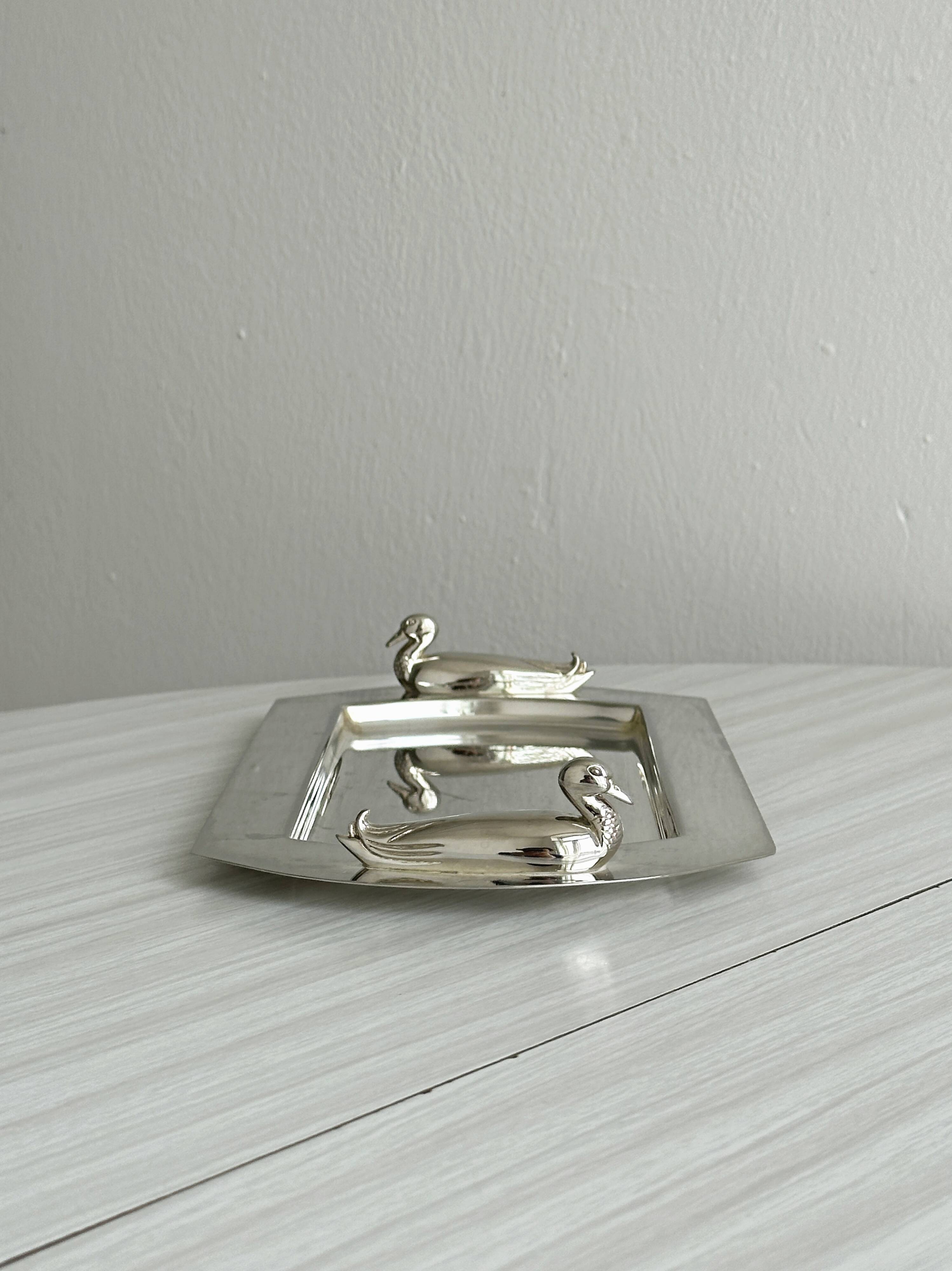 Plateau rectangulaire en métal inox léger