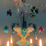 Venetian chandelier in multicolored Murano glass, circa 1930