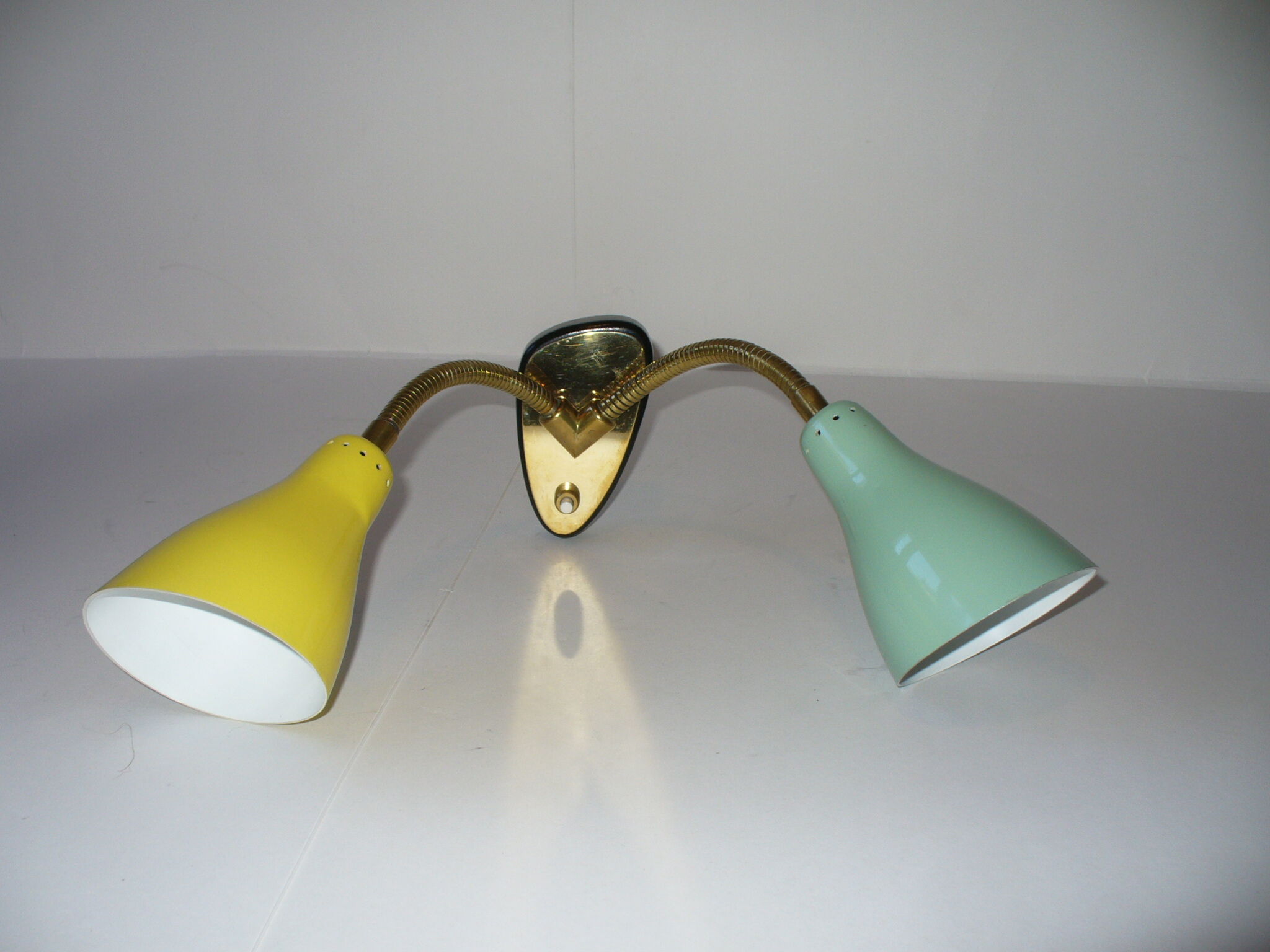Double wall lamp from the 50s