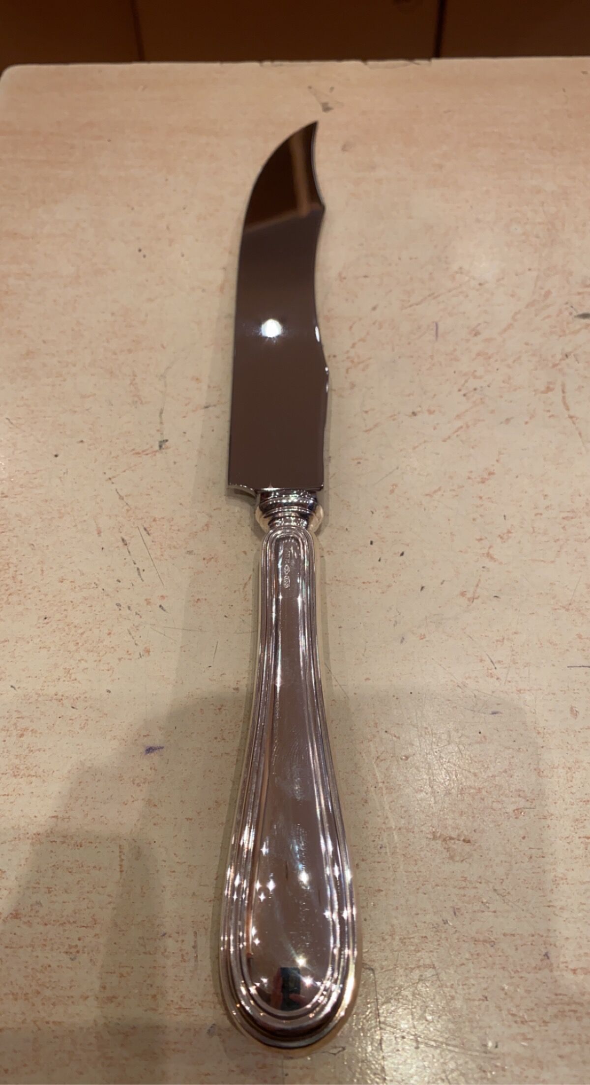 Solid silver cutting knife