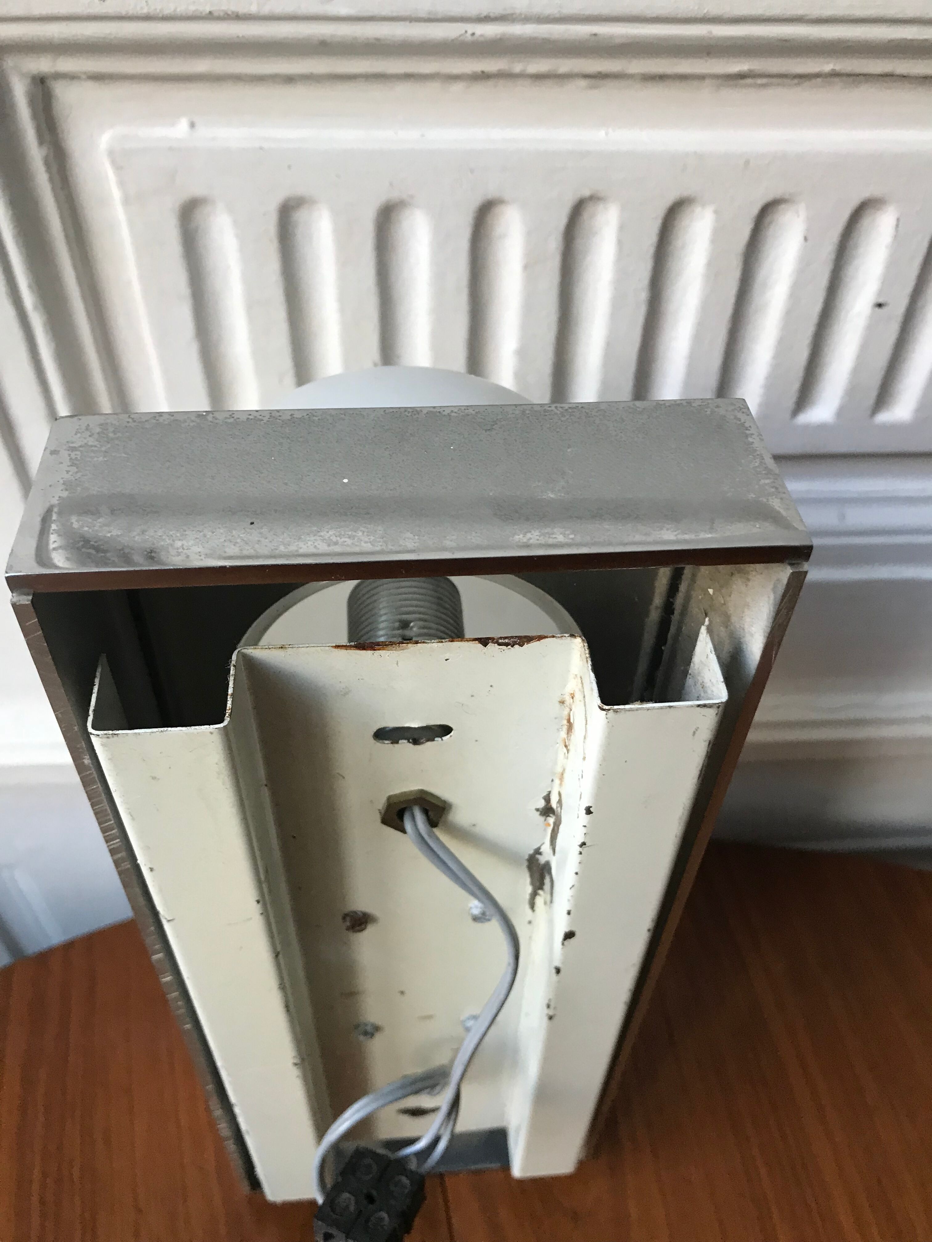 Vintage opaline wall lamp