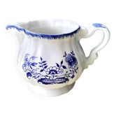 Milk jug, earthenware pitcher from Sarreguemines, Lancaster model.
