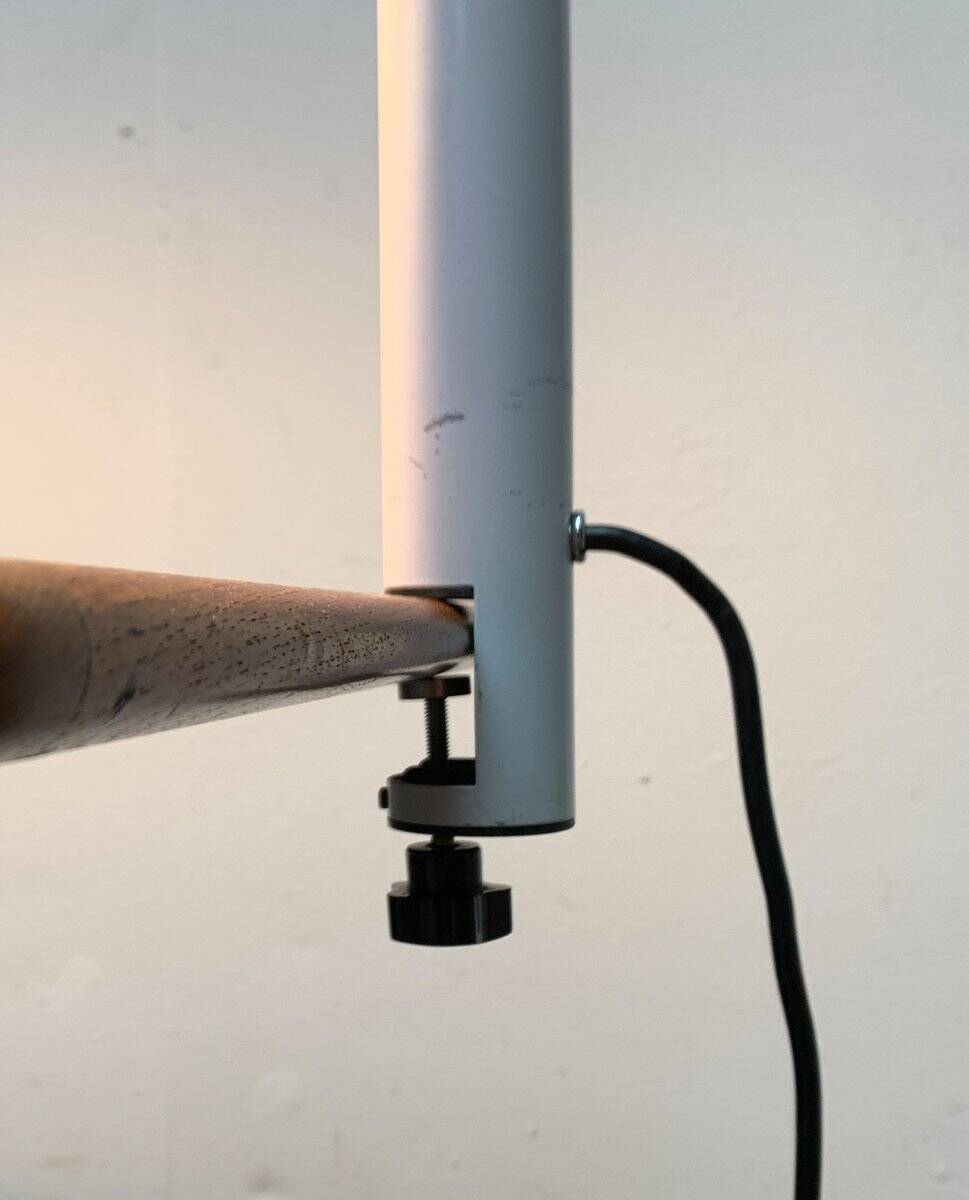 Periscopio clamp table lamp from the Italian space age mid-century by Danilo & Corrado Aroldi for Stilnovo, 1960s.