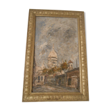 ancient oil on canvas by Perrier