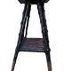 Folk art stool – circa 1890-1900. Rattan & ceramic