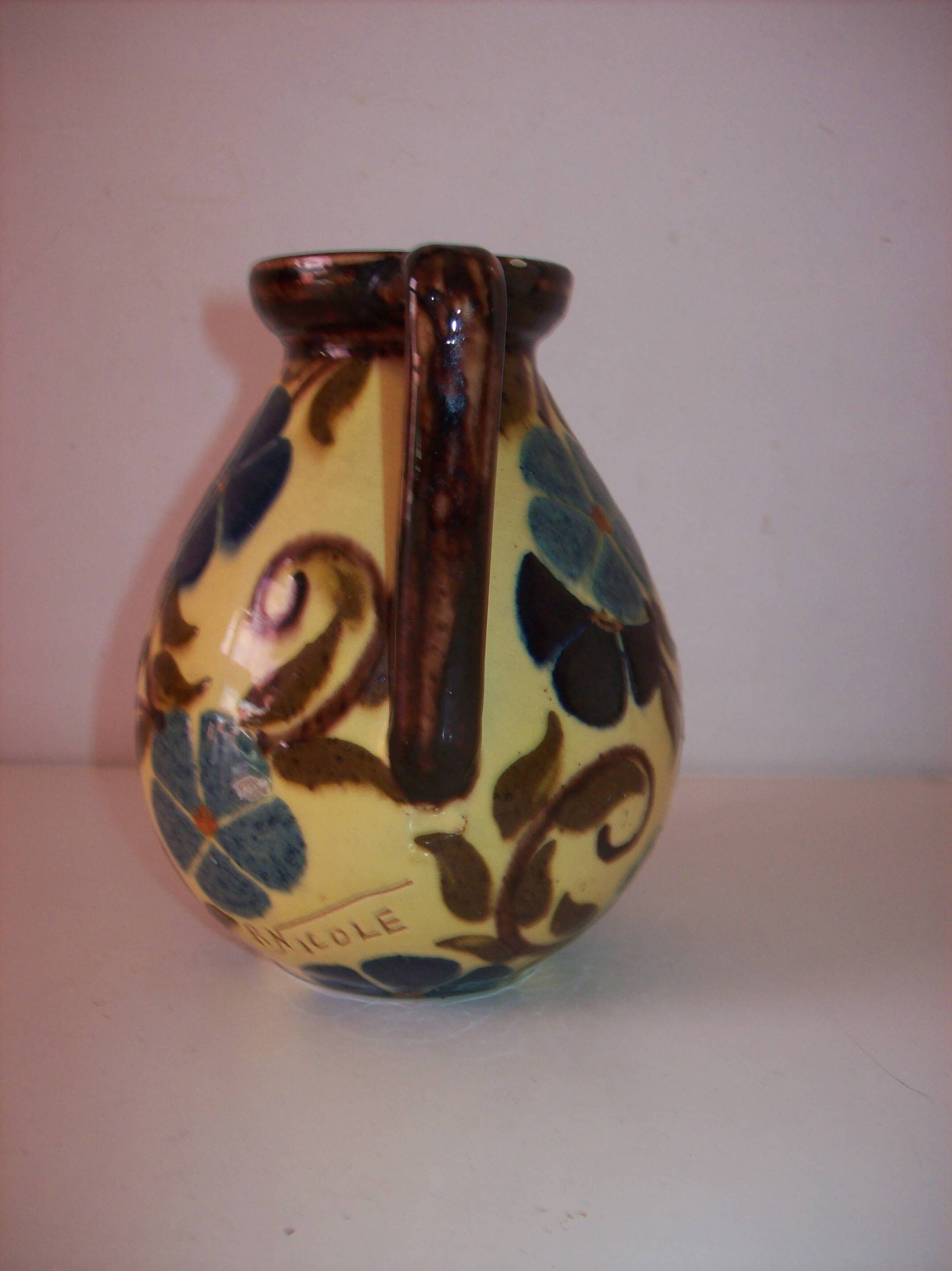 Vase Art Déco signé René Nicole
