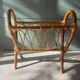 Rattan magazine rack