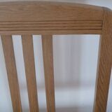Chair in wood and striped canvas