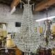 Lustre montgolfiere a pampilles 1 ampoule