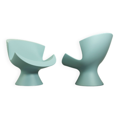 Ensemble de 2 fauteuils lounge Karim Rashid Kite pour Label, 2004