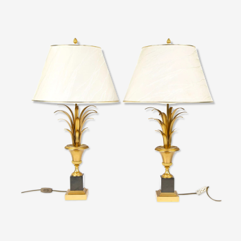 Brass pineapple lamps