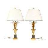 Brass pineapple lamps
