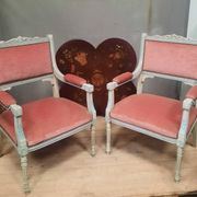 Paire de fauteuil de style Louis XVI