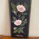 4 plaques fleurs vintage