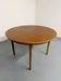Vintage teak extendable round dining table Scandinavian design 1960s