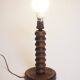 Dudouyt style wooden lamp base