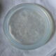3 dessous de bouteille en verre moulé pressé opalescent bleuté