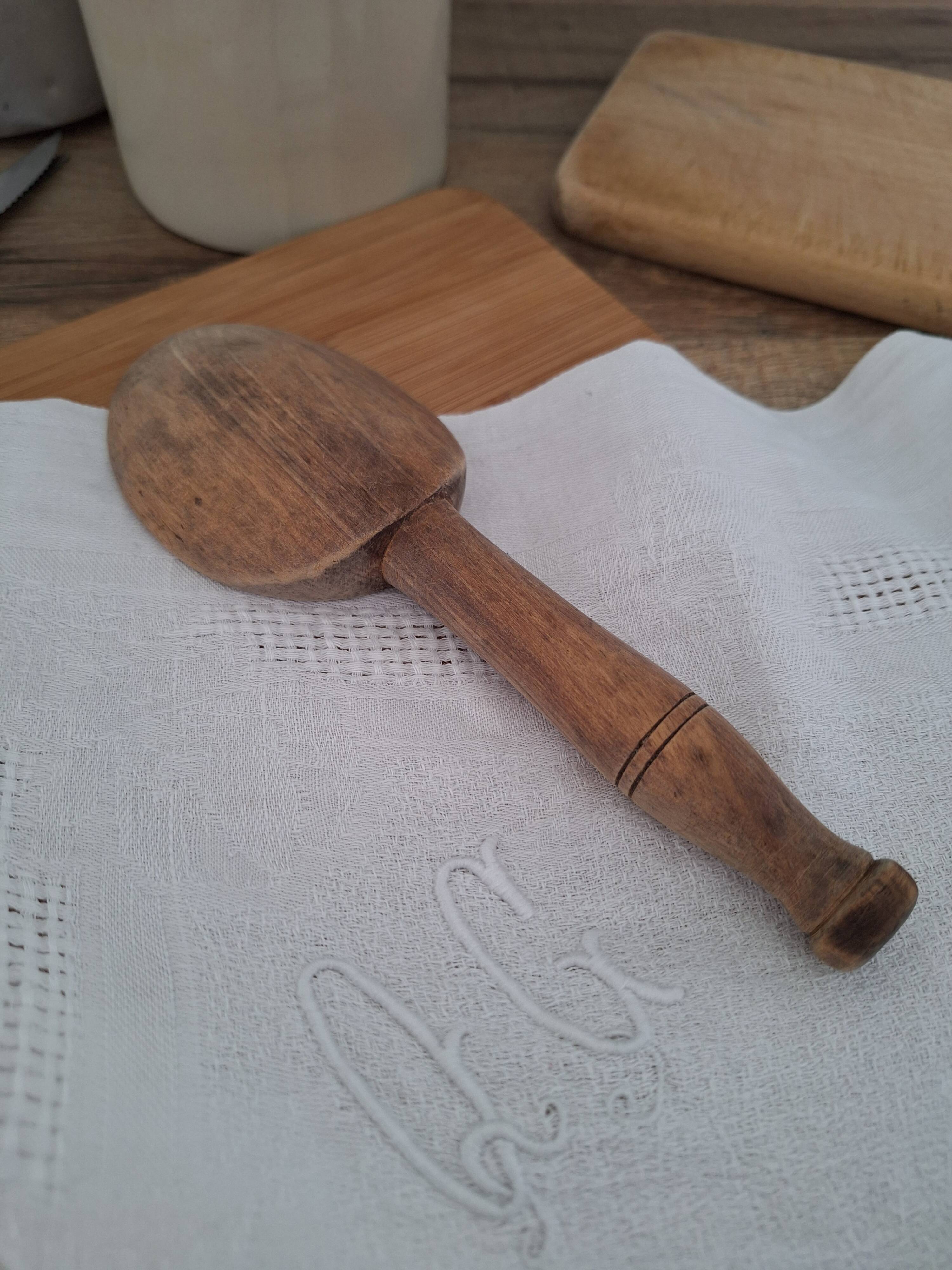 Vintage wooden butter spoon