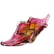 Decorative bowl by J. Hospodka for Chribska Glassworks, Czechoslovakia, 1960s