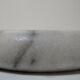 Trinket bowl white marble veined black