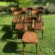 Set of 6 chairs bistro Fischel early XX century