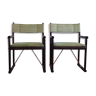 2 chaises vintage en rotin, années 1970