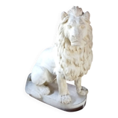 The lion king. made of stone, 1.3m high and 0.9m long.