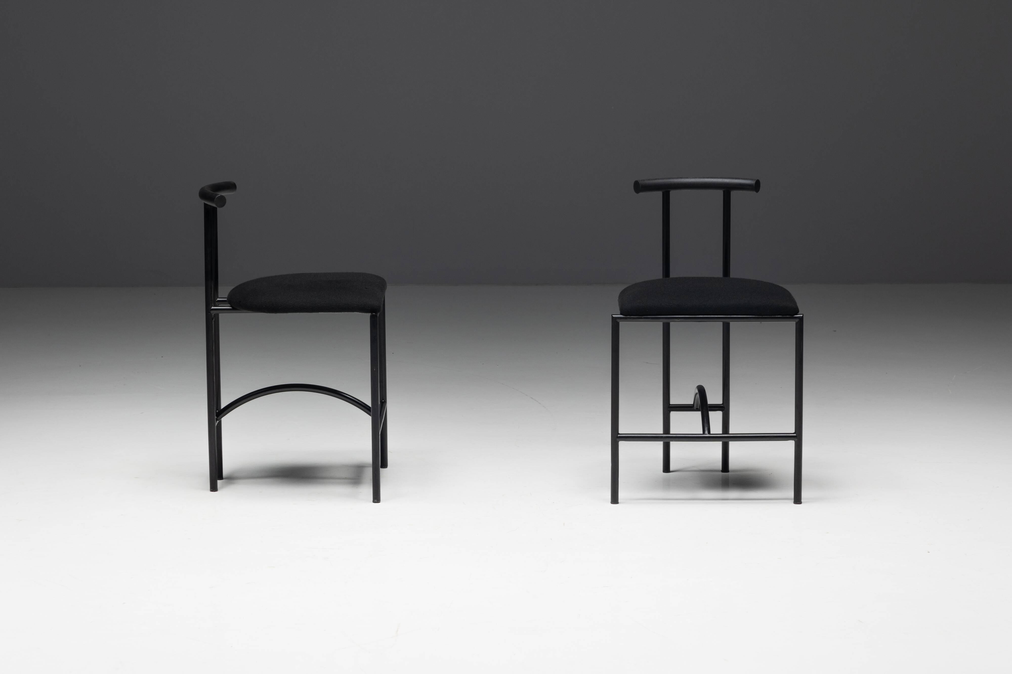 Postmodern "Tokyo" Dining Chairs by Rodney Kinsman for Bieffeplast, Italy, 1980s