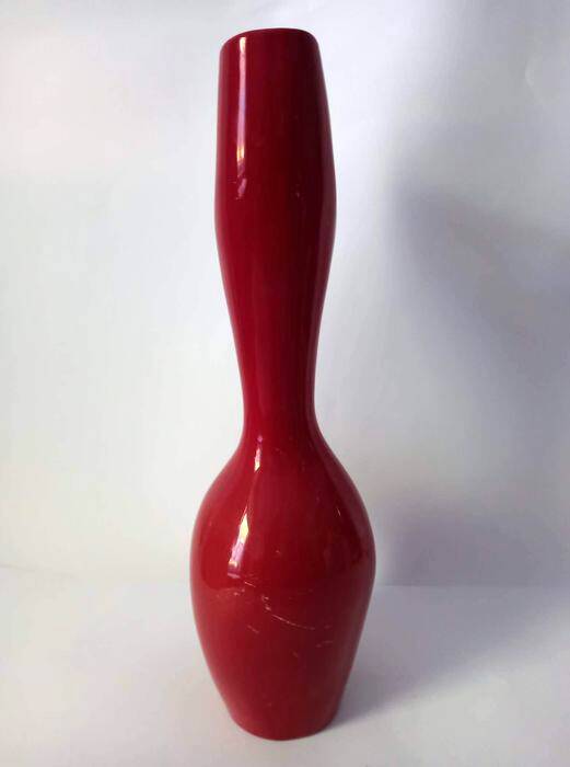 Vintage Eosin Vase • Porcelain • Fürtös György • Zsolnay • 1960