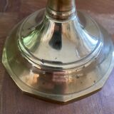 Antique brass candle holder