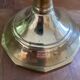 Antique brass candle holder