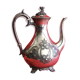 Silver metal coffee maker