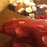 Ours polaire rouge signé dax