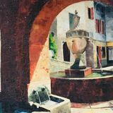 Painting Provencal village