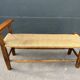 Banquette paillée année 50/60