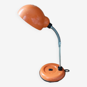 Lampe boule bureau chevet Métal orange