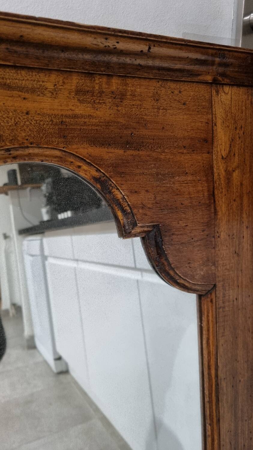 Grand miroir en bois