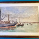 Tableau ancien, Marine vers 1950/1960