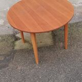 Vintage side table light wood