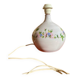 Flowery ceramic lamp