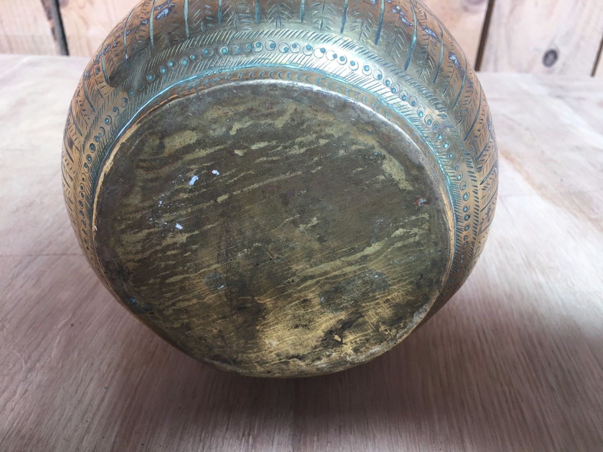 Serious brass pot