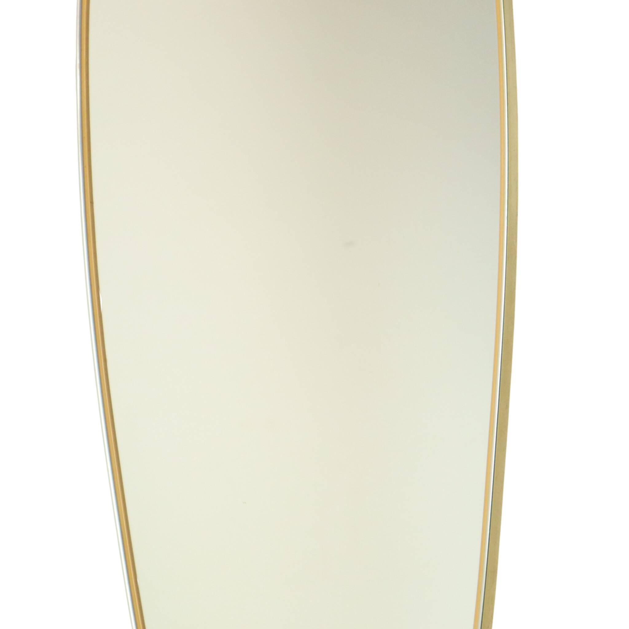 Vintage Rockabilly Freeform Mirror Gold Fifties