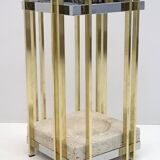 Mid-Century Modern Italian Travertine, Chrome and Brass Umbrella Stands, 70