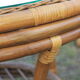 5-piece rattan salon 70/80 year jungle fabric