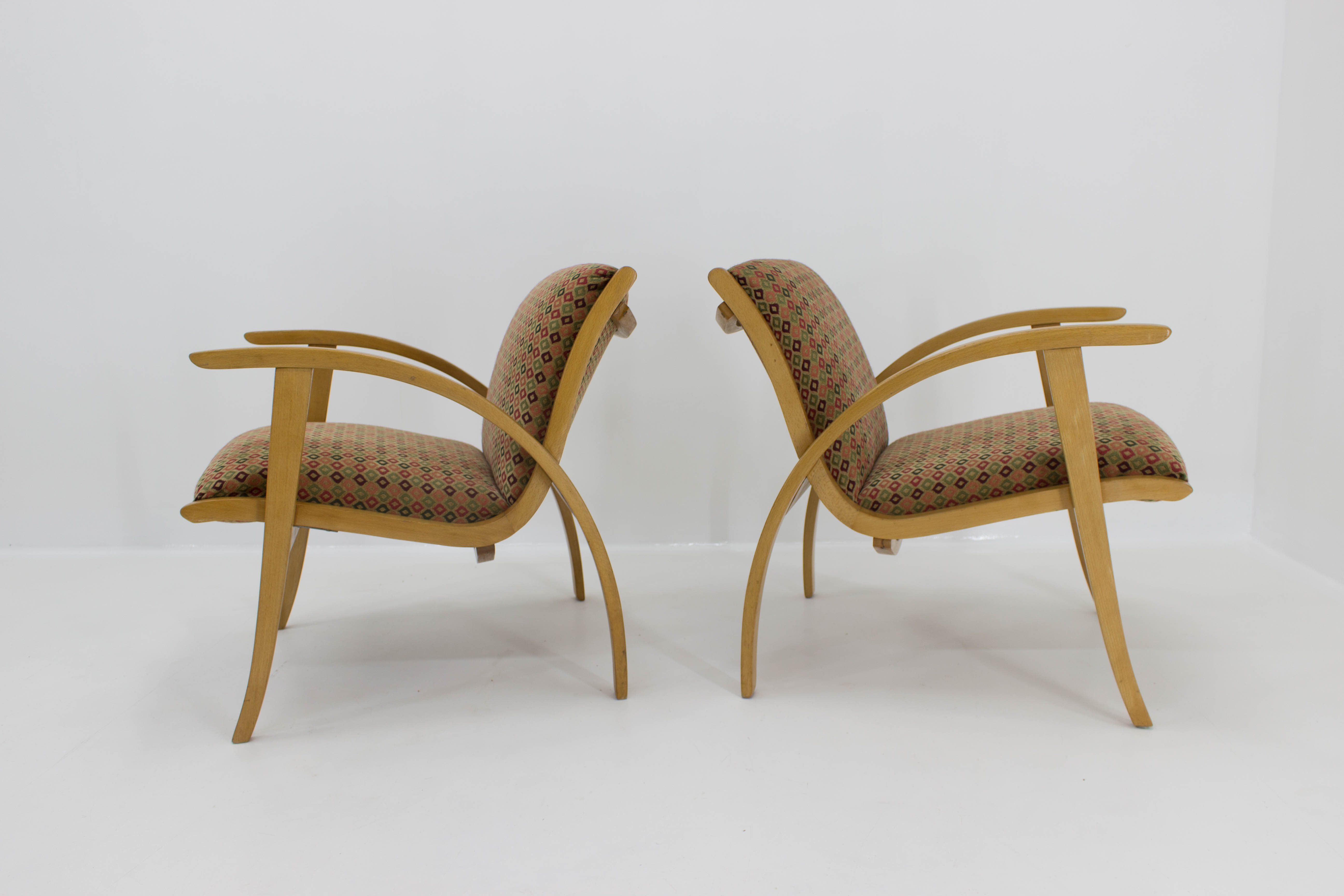 Mid-century armchairs, set of two, 1960