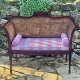 small bench or Love Seat in Mahogany circa 1860