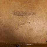 Signed Baumann desk armchair light wood