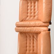 Paire de fauteuils scandinaves en cuir, années 1950