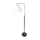 Floor lamp of chrome and black painted metal of Danish design, 1970s