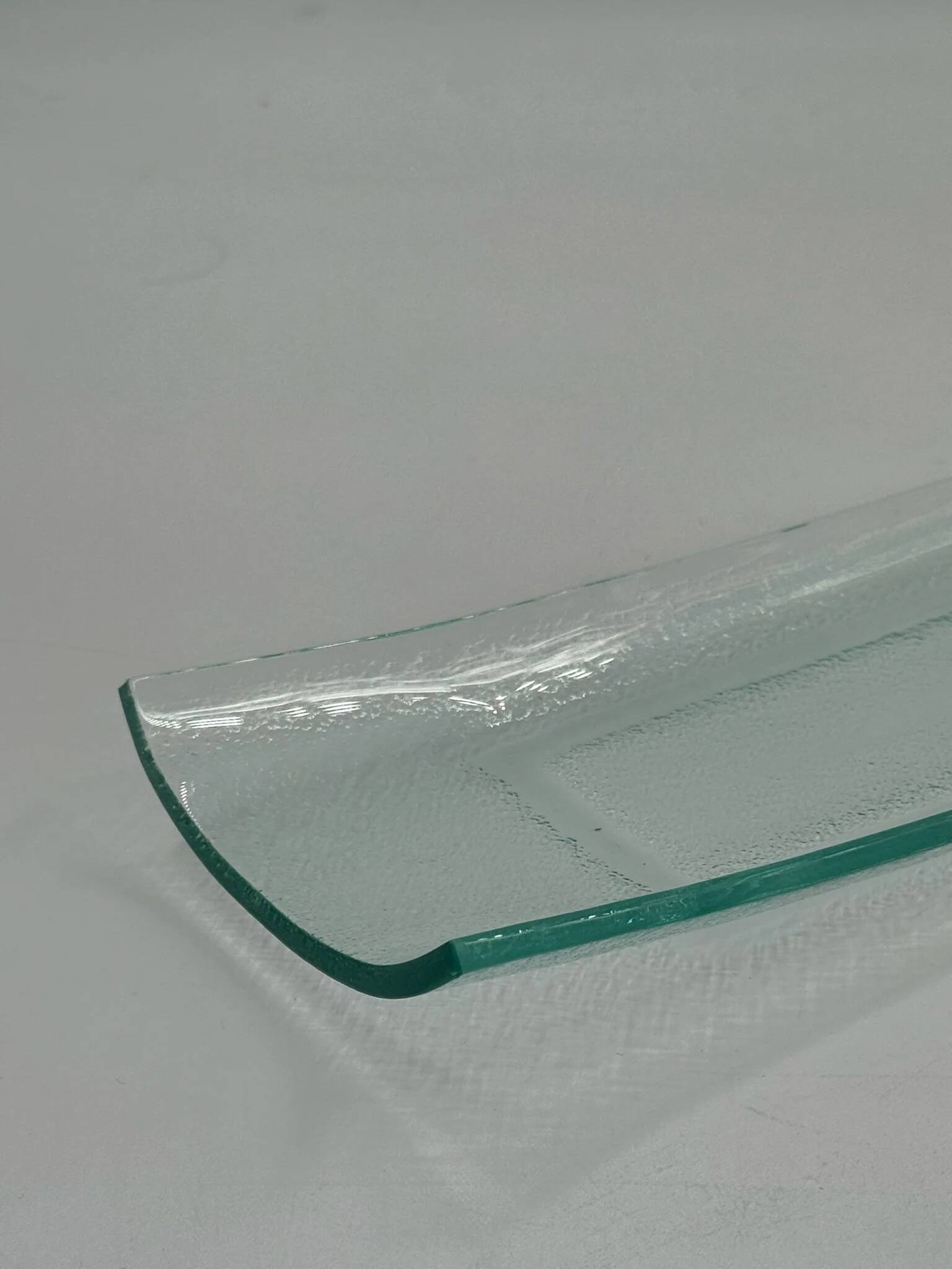 Plateau de service vintage en verre